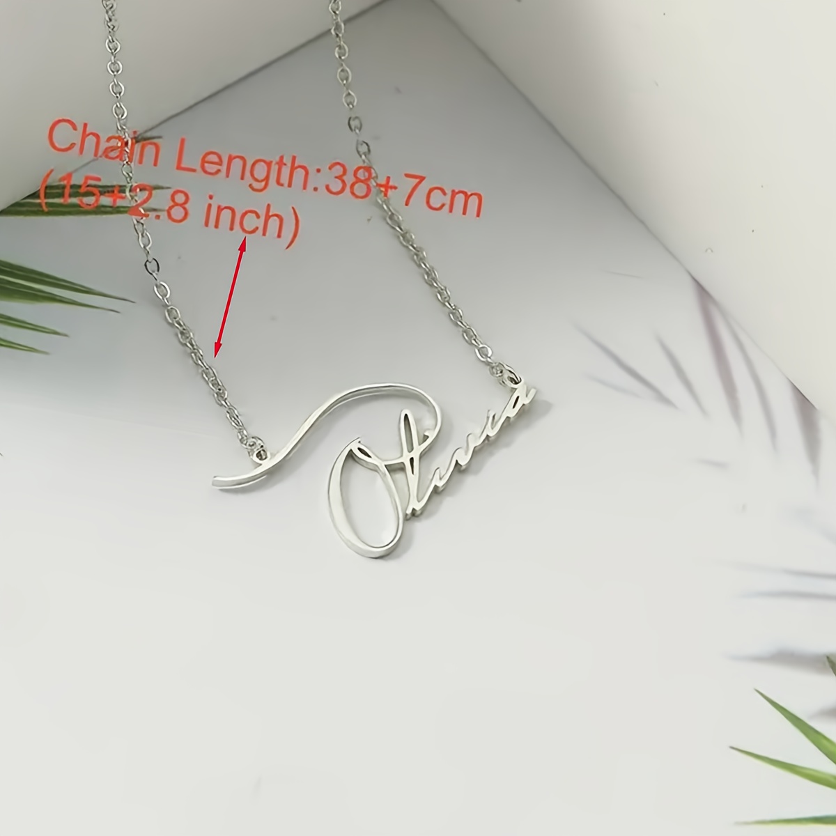 Women's Elegant Custom Letter Pendant Necklace